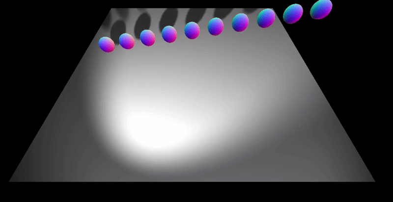 3D Animation springender Bälle